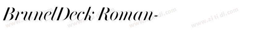 BrunelDeck Roman字体转换
